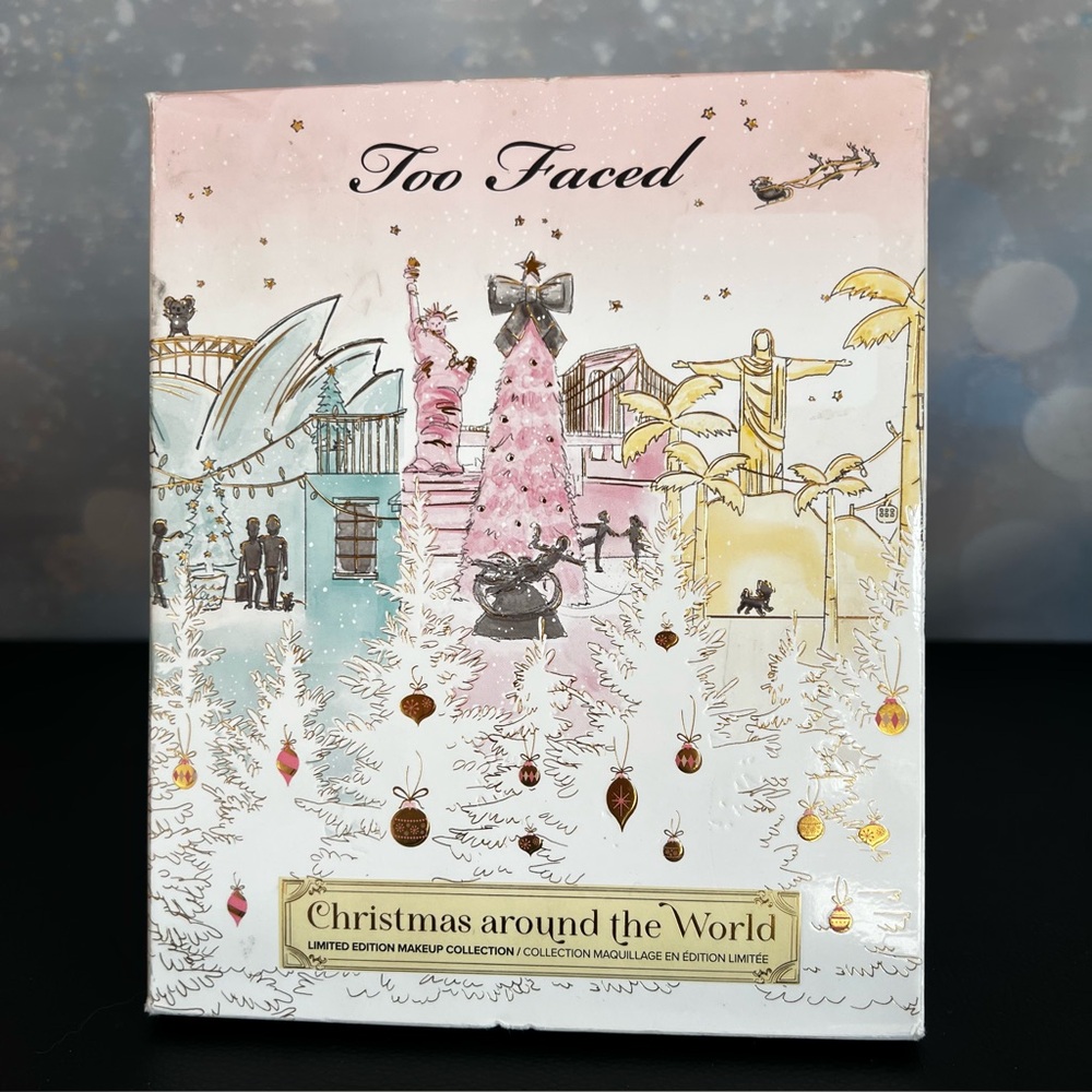 Too Faced Christmas Around The World Holiday Gift Set limited-edition 3 Palettes